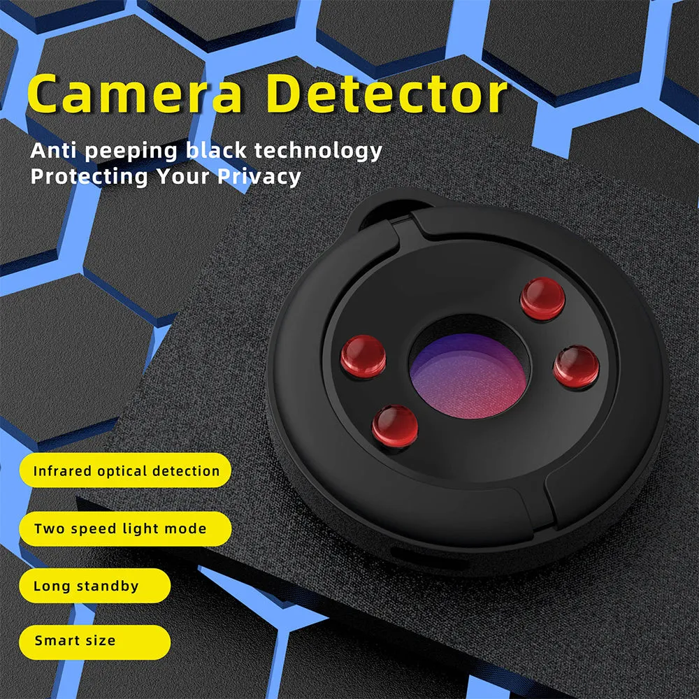 Infrared scanning anti theft anti peeping detector in black