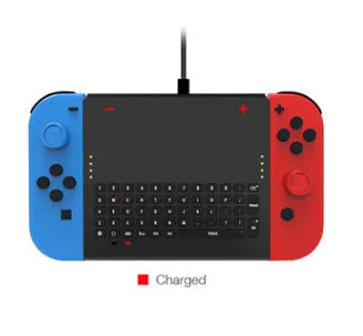 Black felt pouch for Nintendo Switch open to show console compartment and 5 game card slots.