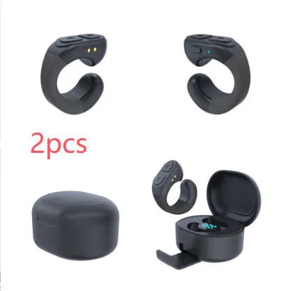 TP-1 Bluetooth remote control in black with charging case, 10 metre range, 50-60 hour battery