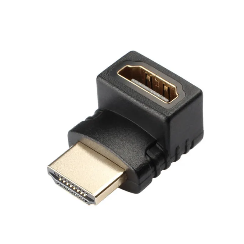 270 degree HDMI adapter cable square bent up and down for laptop and TV use
