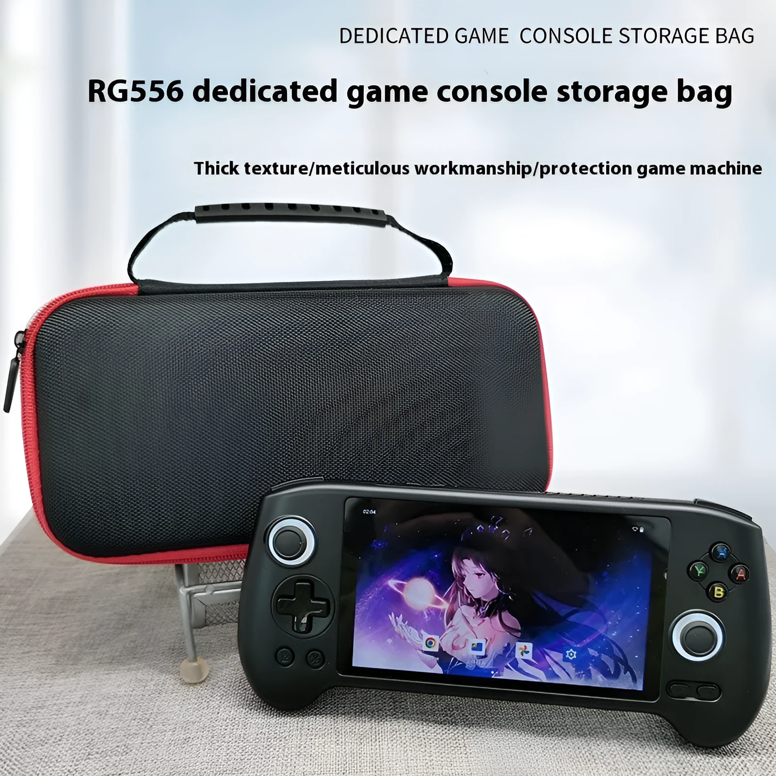 Black 1680D portable storage bag for RG556 digital installation machine with dimensions 255x130x50mm