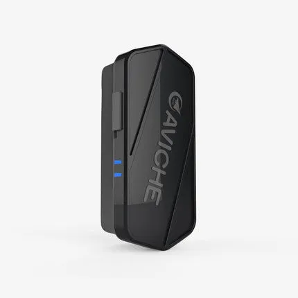 Black portable air purifier necklace with USB charging port and compact design