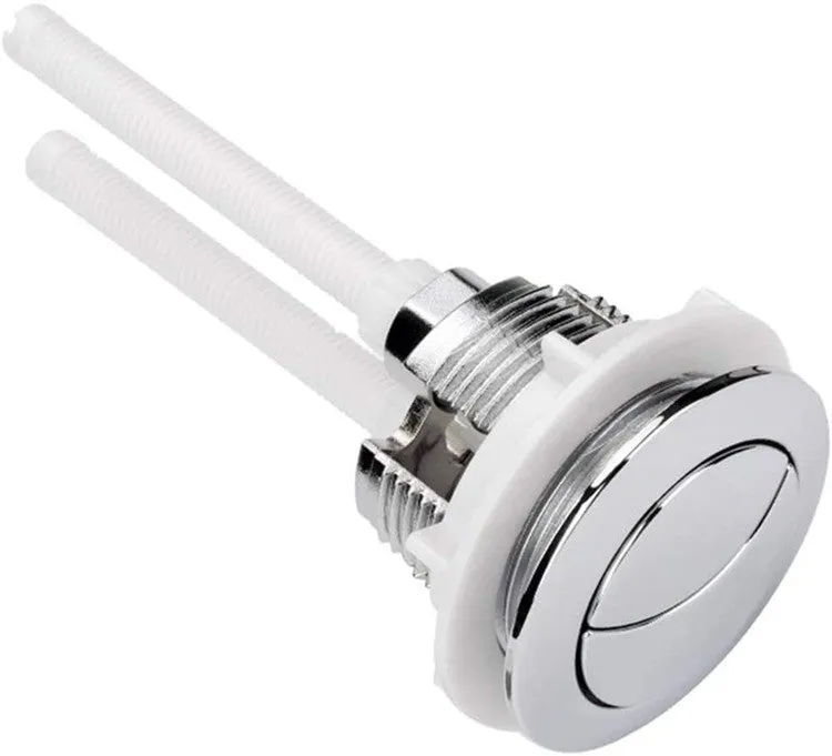 38mm round double flush button in ABS plastic for toilet tank replacement