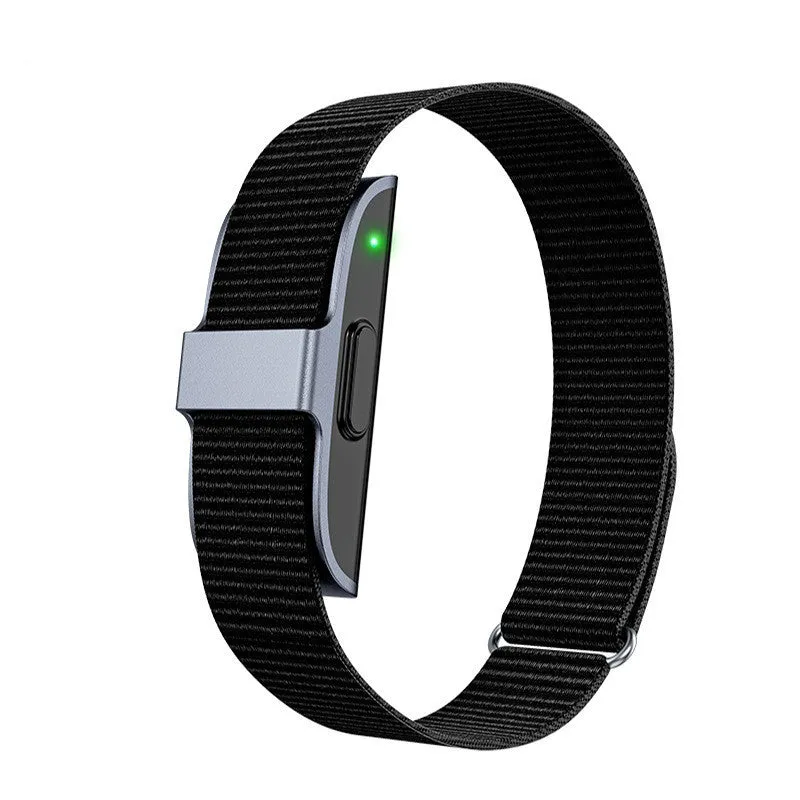 Smart bracelet in silver with heart rate blood pressure sleep and blood oxygen monitoring on display, waterproof sports design