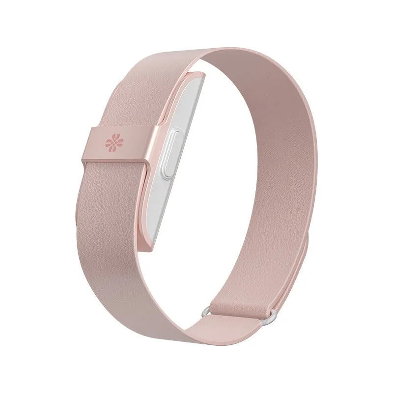 Smart bracelet in silver with heart rate blood pressure sleep and blood oxygen monitoring on display, waterproof sports design