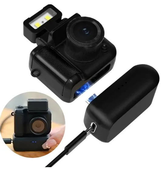 HD Digital Camera Y4000 in black, portable student camera with video and photo functions