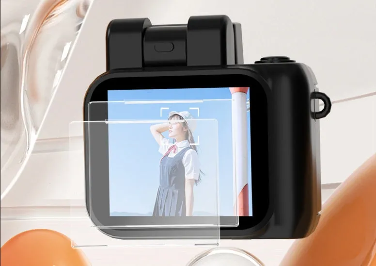 HD Digital Camera Y4000 in black, portable student camera with video and photo functions
