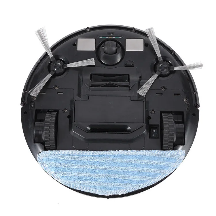 Jieshi D502 automatic recharge sweeping robot in white and black with remote control, 300ml capacity