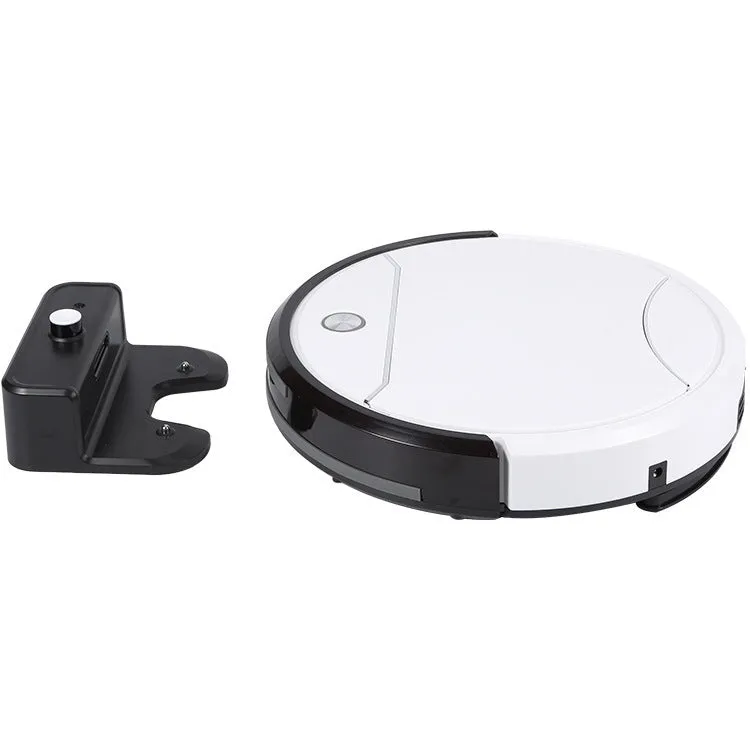 Jieshi D502 automatic recharge sweeping robot in white and black with remote control, 300ml capacity