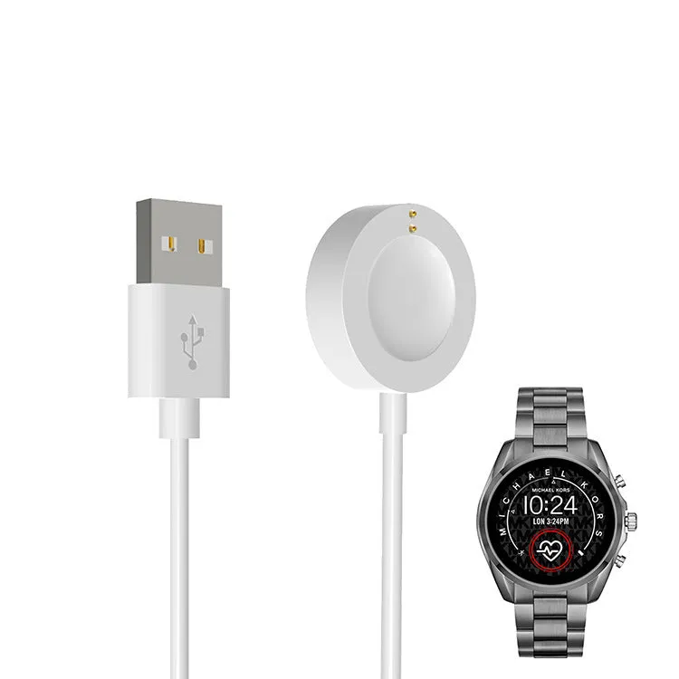ABS 5E Smart Watch Charger Cable for Michael Kors, black colour, compact 8cm x 4cm x 1cm charger