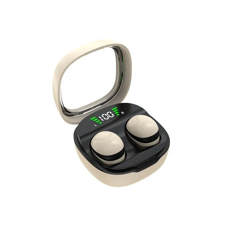 Mini13x Bluetooth headset with digital display, plastic in-ear design, black colour
