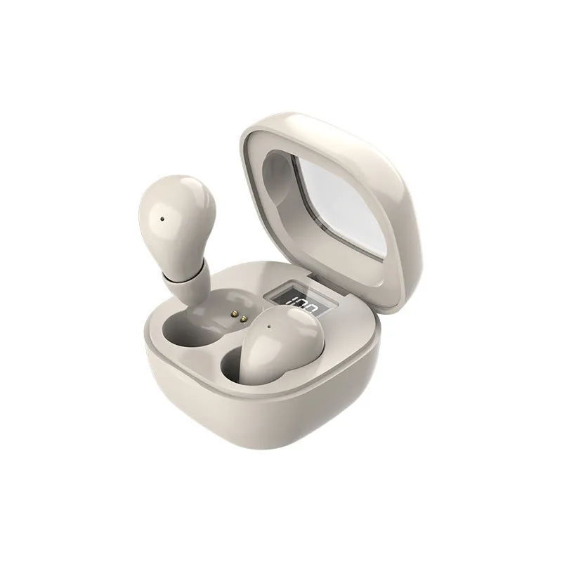 Mini13x Bluetooth headset with digital display, plastic in-ear design, black colour
