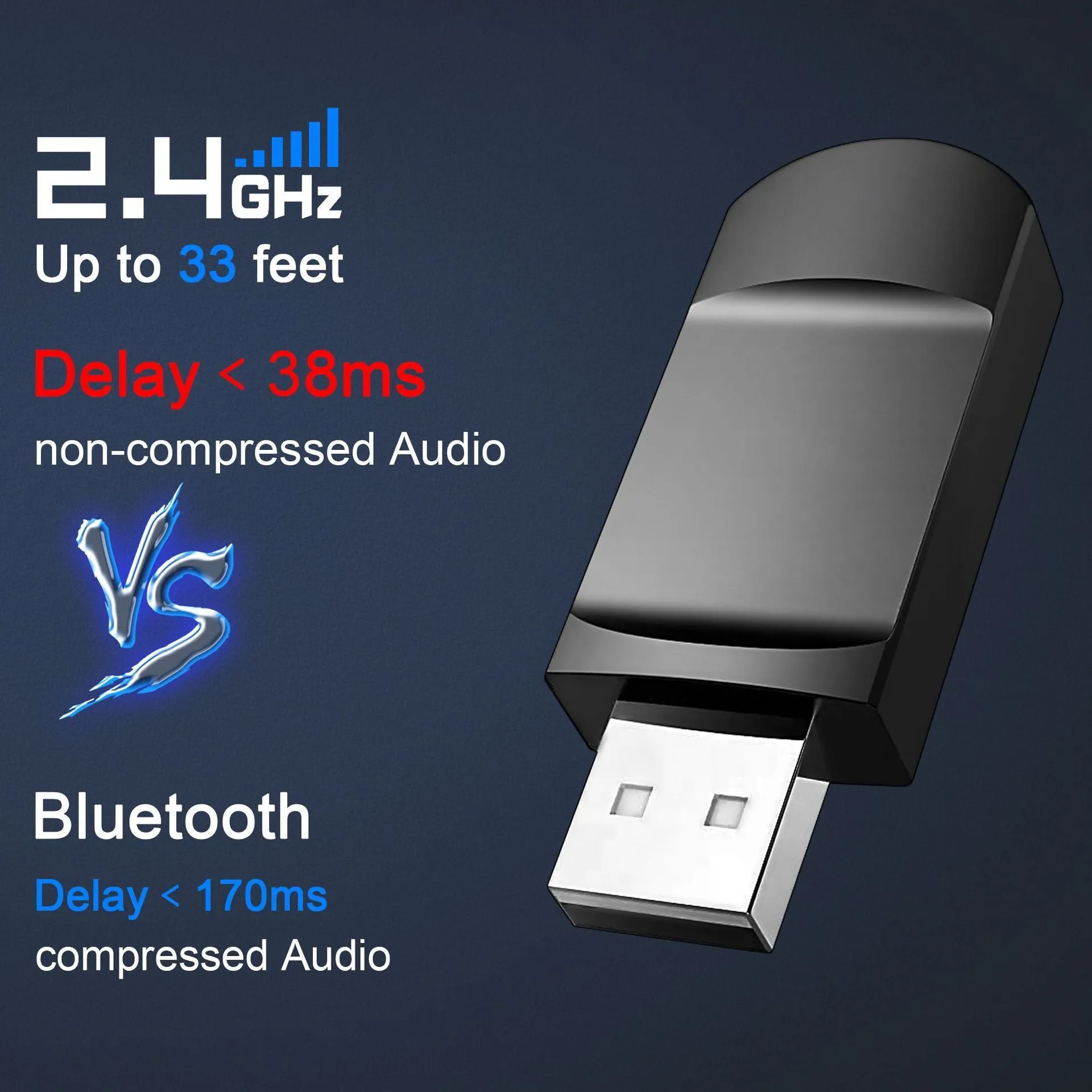 24g wireless Bluetooth headset with RGB lighting and plug-in microphone on black background