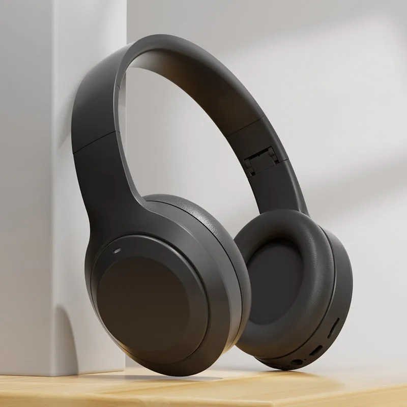 Headworn Bluetooth earphone with folding card design in khaki colour wireless e-sports gaming headset