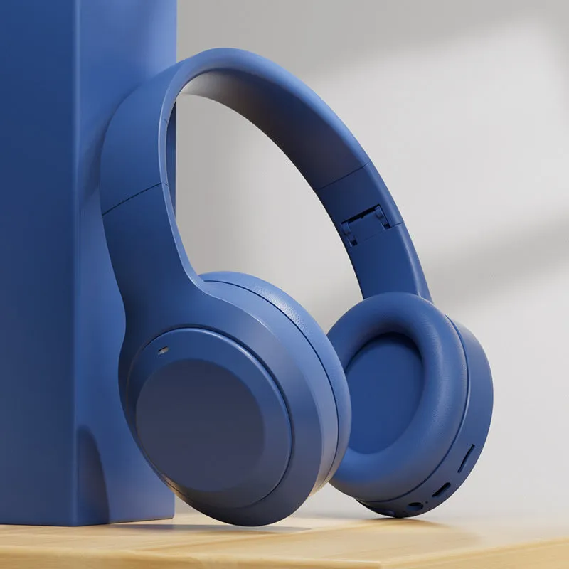 Headworn Bluetooth earphone with folding card design in khaki colour wireless e-sports gaming headset