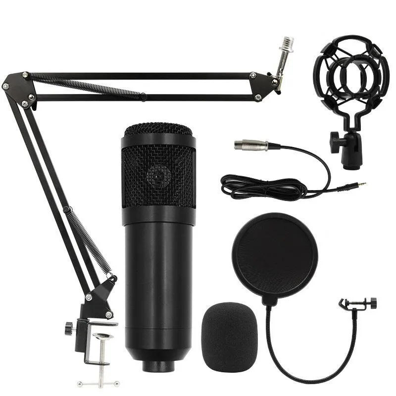 BM800 capacitor microphone set with cantilever bracket for wireless mobile phone recording