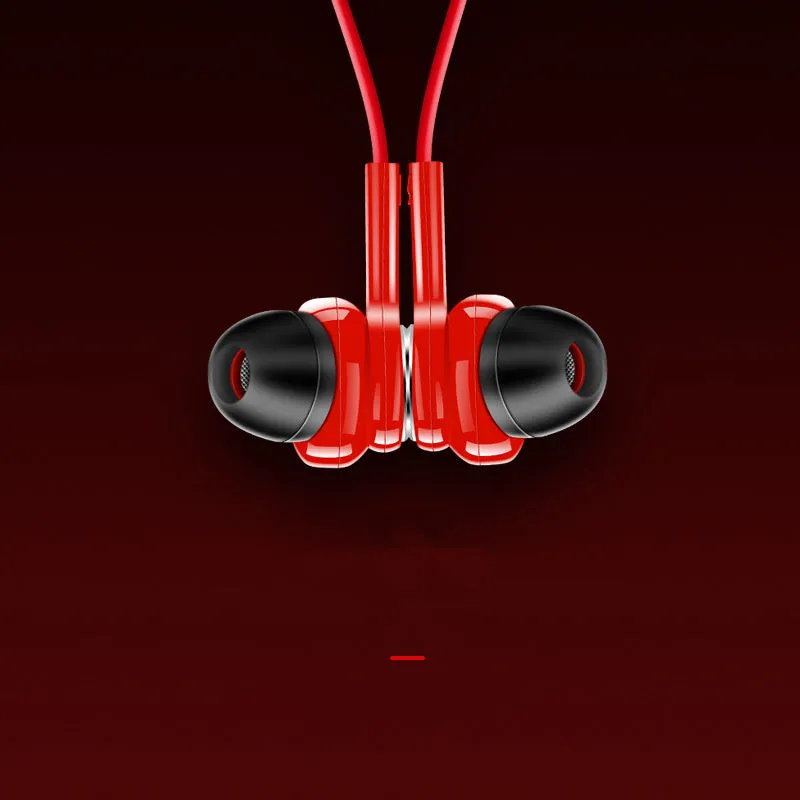 G03 sports Bluetooth earphones with black neckband and earpieces, shown with USB charging cable.