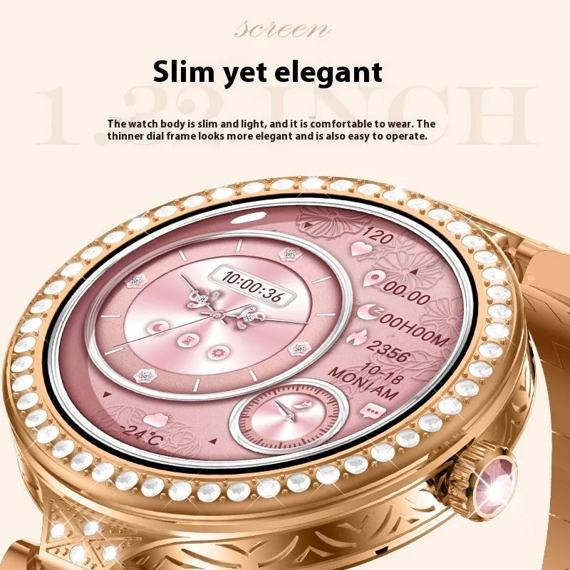 HW16 MINI women's smart watch with TFT screen heart rate monitoring and Bluetooth calling