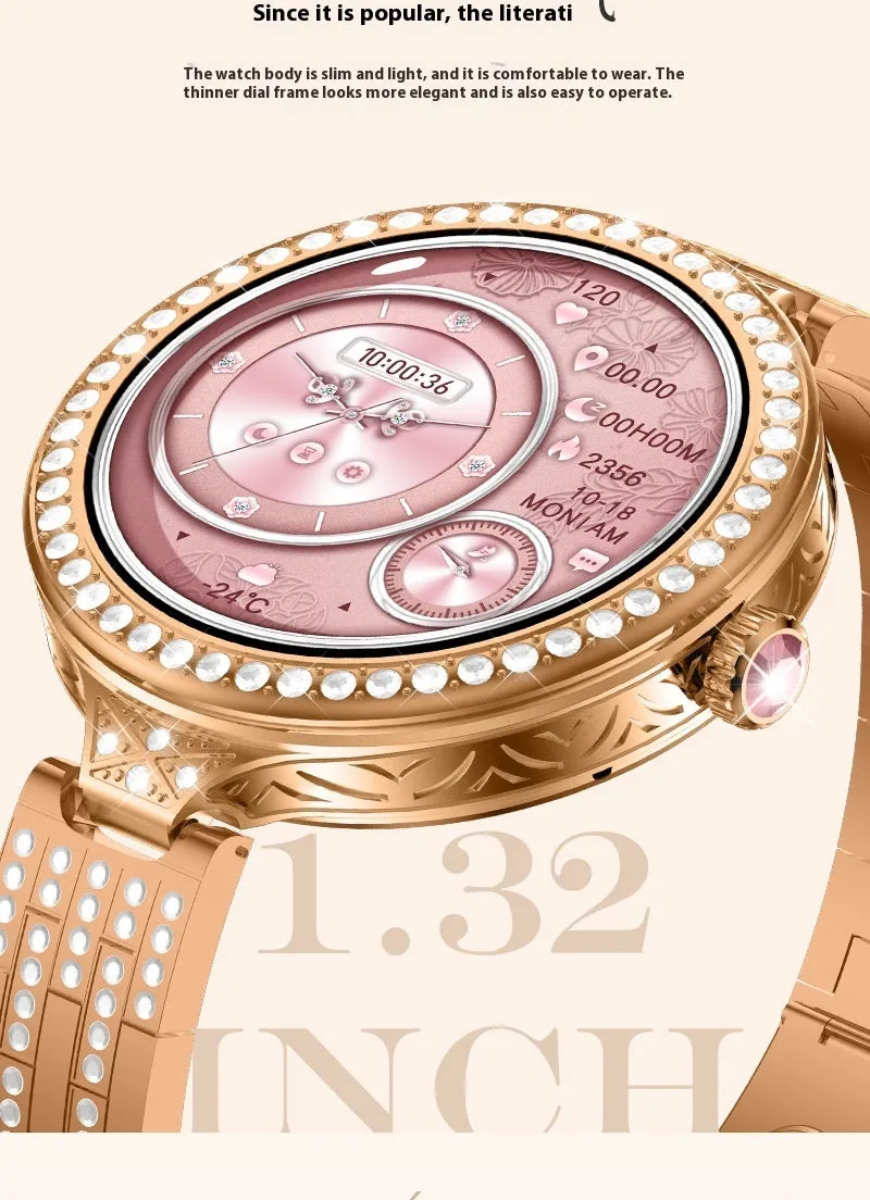 HW16 MINI women's smart watch with TFT screen heart rate monitoring and Bluetooth calling