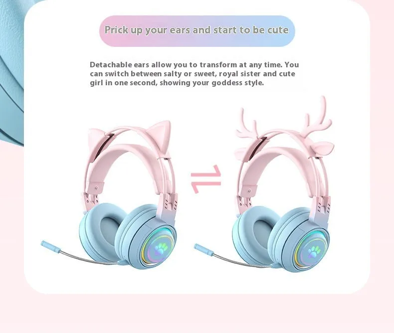 SY-T25 gradient colour wireless Bluetooth headset with ABS material and Jerry chipset