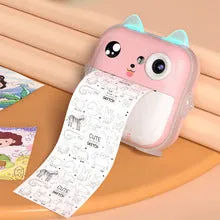 Q5 Polaroid children's digital cartoon camera in pink rabbit design with lanyard and stickers
