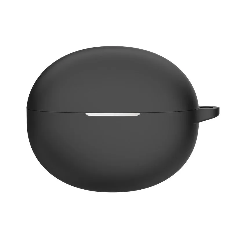 Silicone drop-resistant dustproof earphone case for Lenovo LP19 charging bin in black