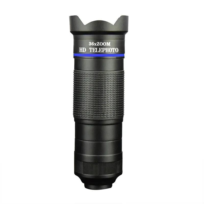36x telephoto lens set for mobile phone external camera with monocular structure