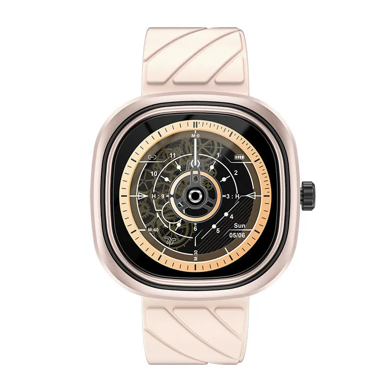 Bluetooth smart sports watch with 1.32-inch touchscreen on silicone wristband