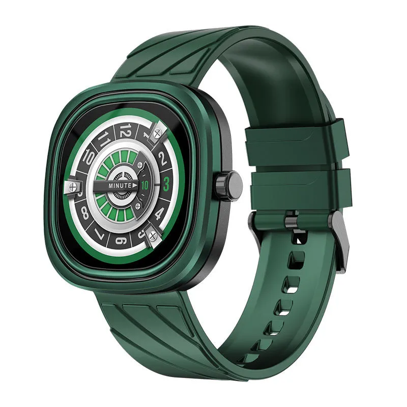 Bluetooth smart sports watch with 1.32-inch touchscreen on silicone wristband
