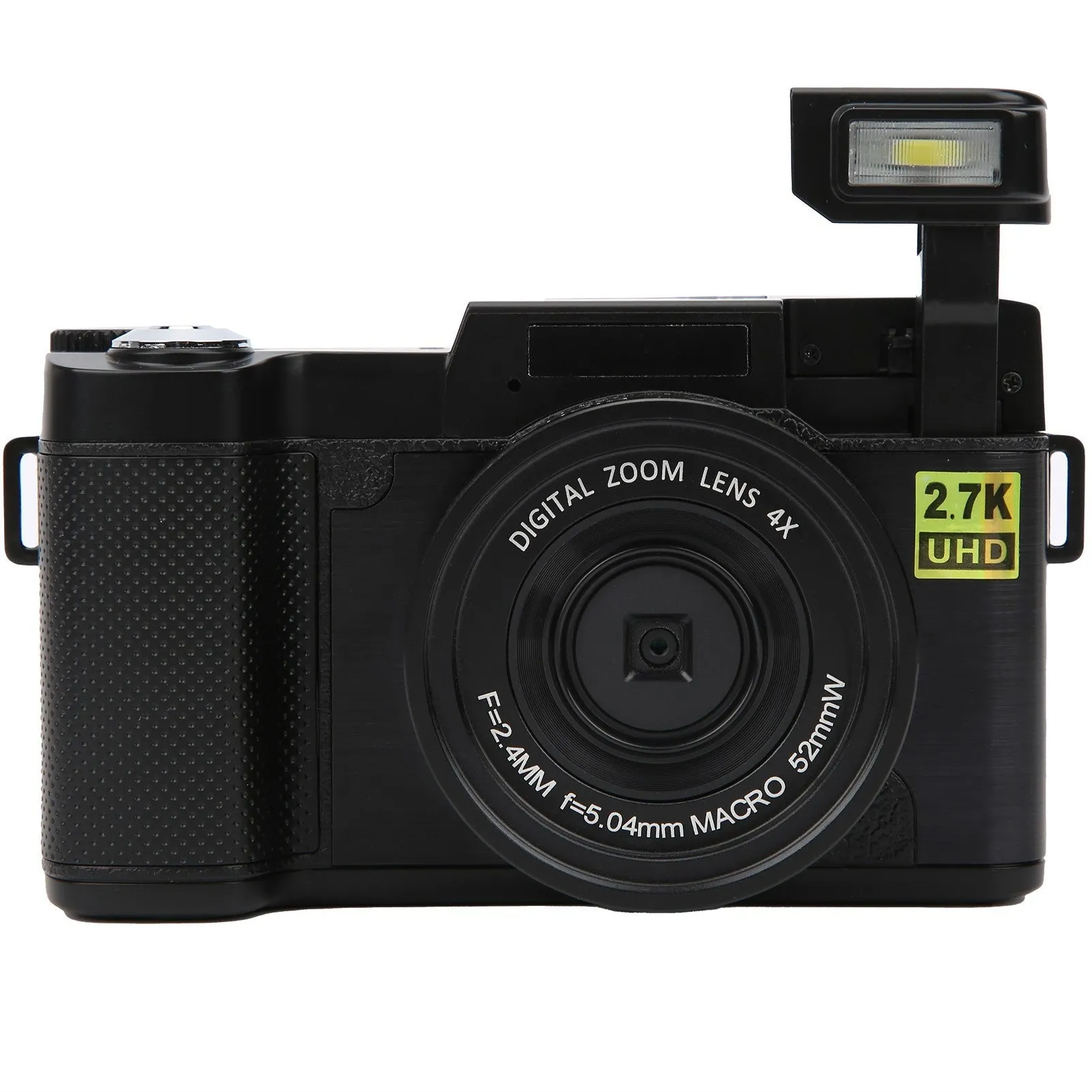 HD 27K flip screen digital camera 30MP 3-inch TFT LCD with lens and strap