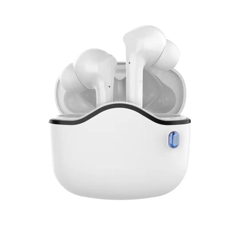 In-ear Bluetooth headset with PC ABS build, waterproof rating, and breathing light in black colour