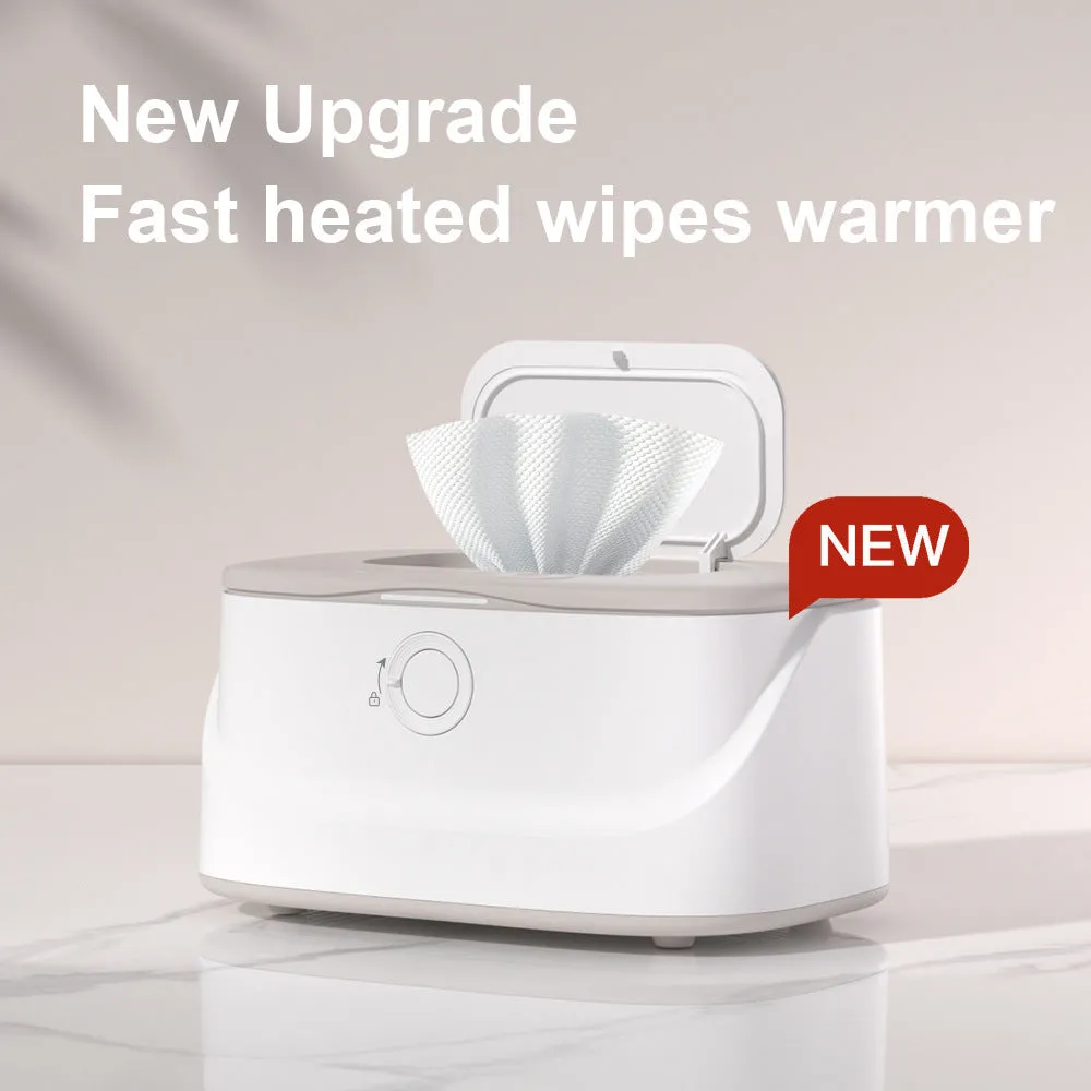 Baby wipe heater night light USB plug-in car constant temperature wipes box in white