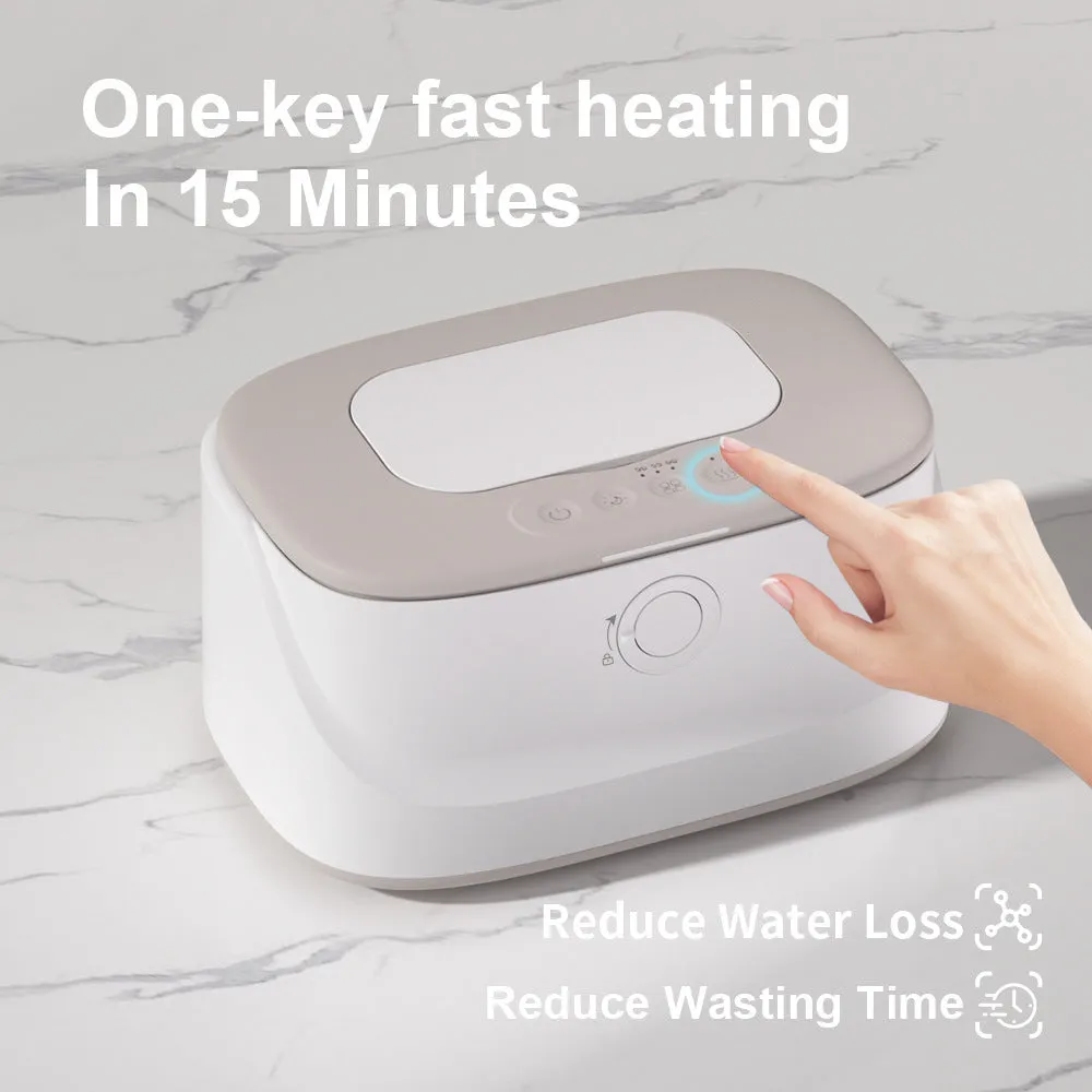 Baby wipe heater night light USB plug-in car constant temperature wipes box in white