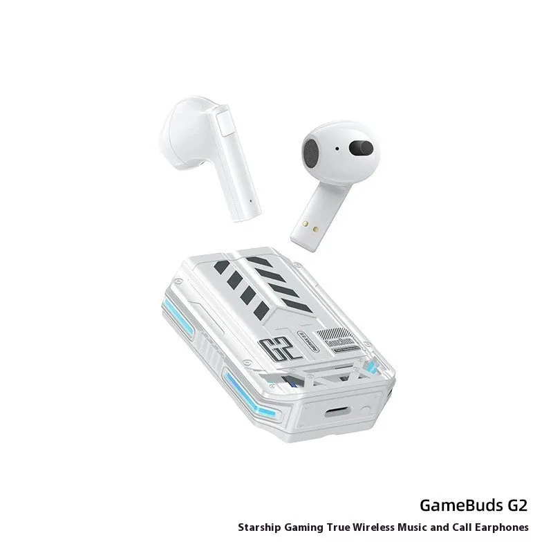 GameBuds G7 StarCraft Black wireless earbuds with gradient breathing light and 2.4G receiver