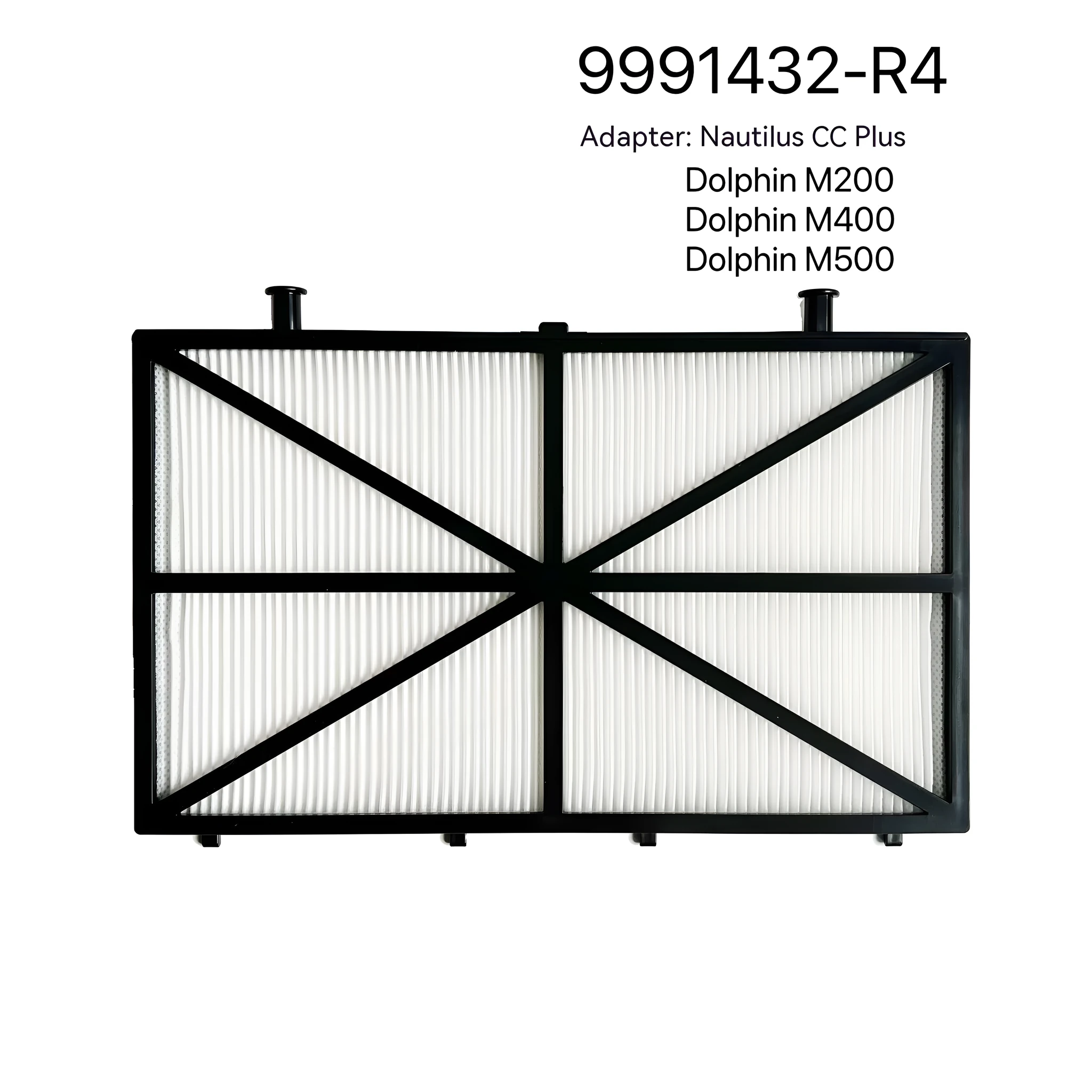 Ultra fine filter panel for robotic pool cleaners 26.5x18x1.2cm in size with ABS frame