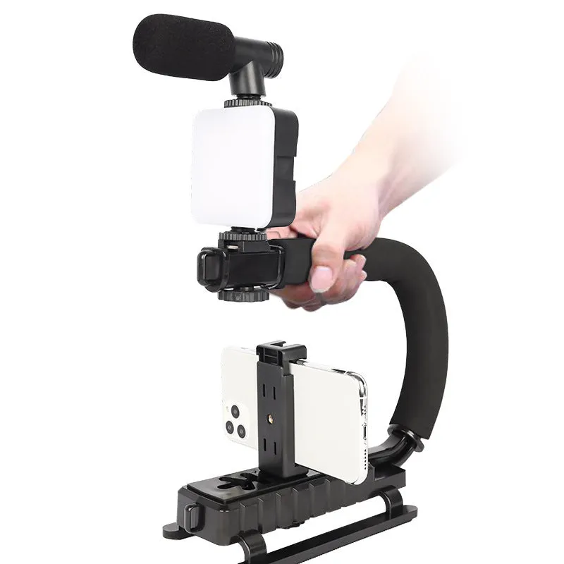 LED Mini Square Outdoor Pocket Light Tripod with adjustable flash and compact 7.3cm design