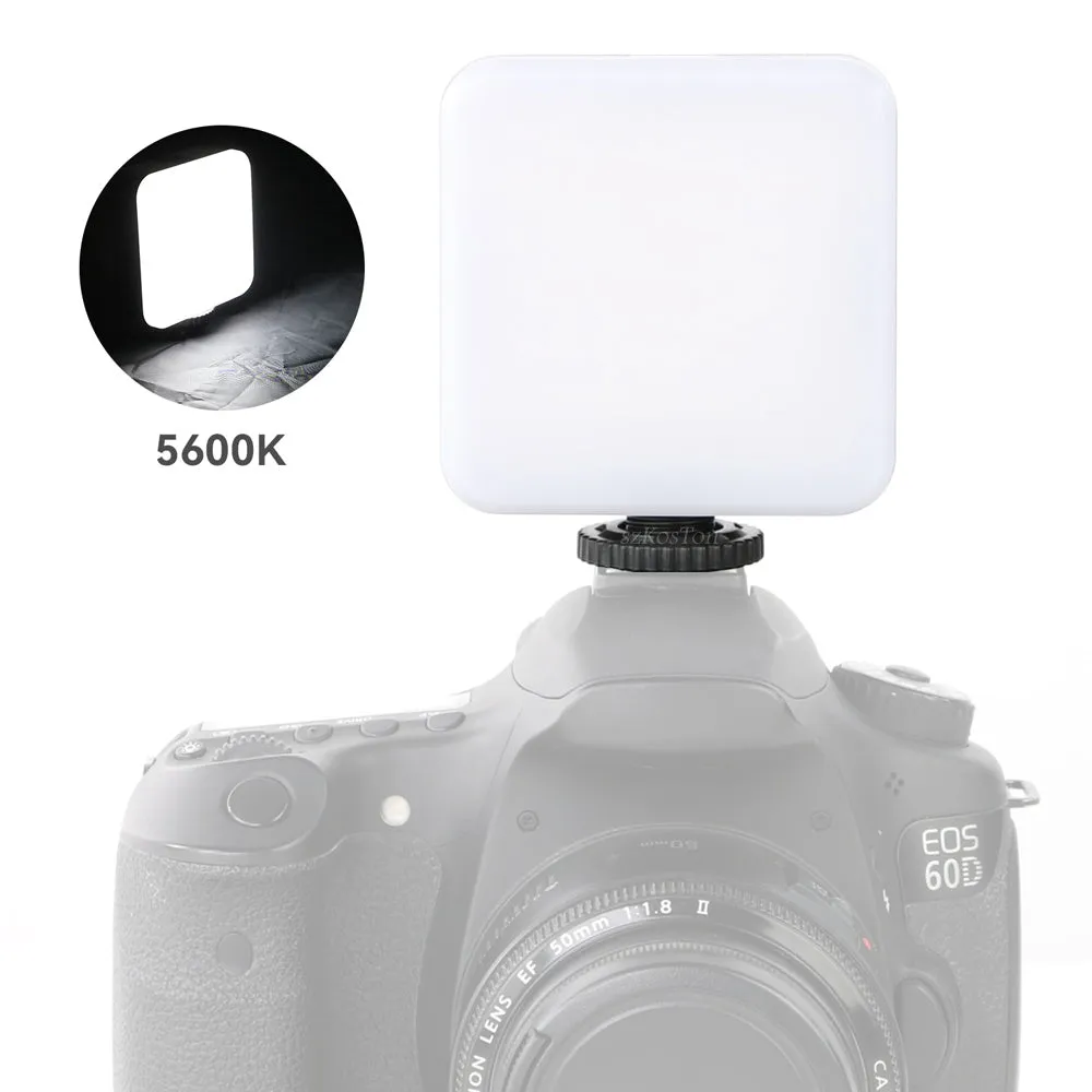 LED Mini Square Outdoor Pocket Light Tripod with adjustable flash and compact 7.3cm design
