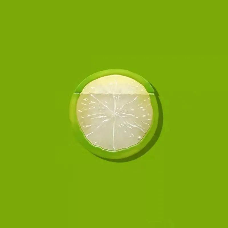 Creative lemon silicone headphone case for AirPods 1 2 3 Pro in yellow lemon and lime colours