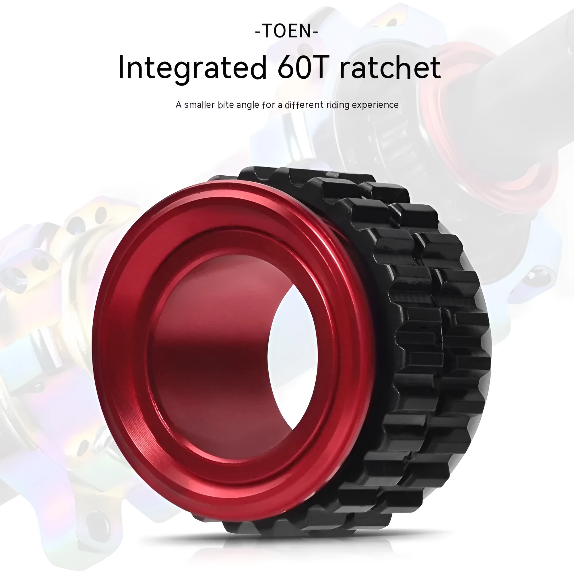 60T TONE ratchet in alloy finish with hollow inner wall and integrated tower base for precision tool use