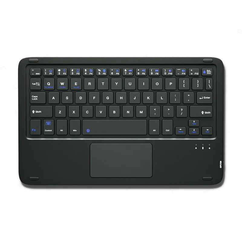 Pink Bluetooth touch keyboard and mute wireless mouse combo with USB charging cable on white background