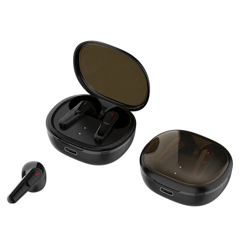 Black PRO30 Bluetooth in-ear headphones with noise reduction and gaming mode