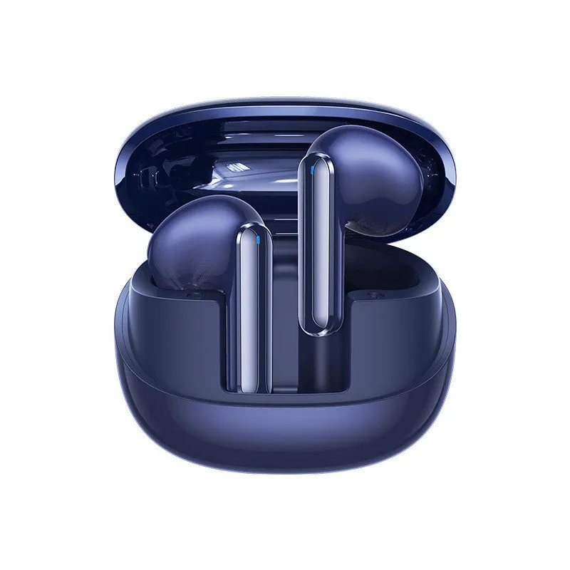 Wireless compact mini Bluetooth headset in pearl white with charging case