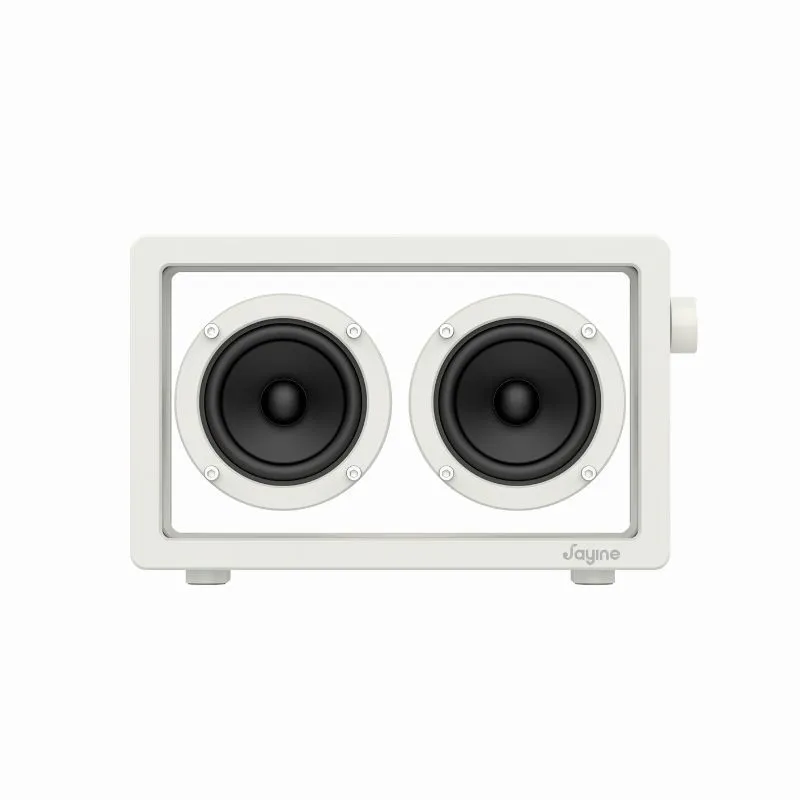 High-power bass wireless Bluetooth speaker in black showing front grille with dustproof housing and control panel