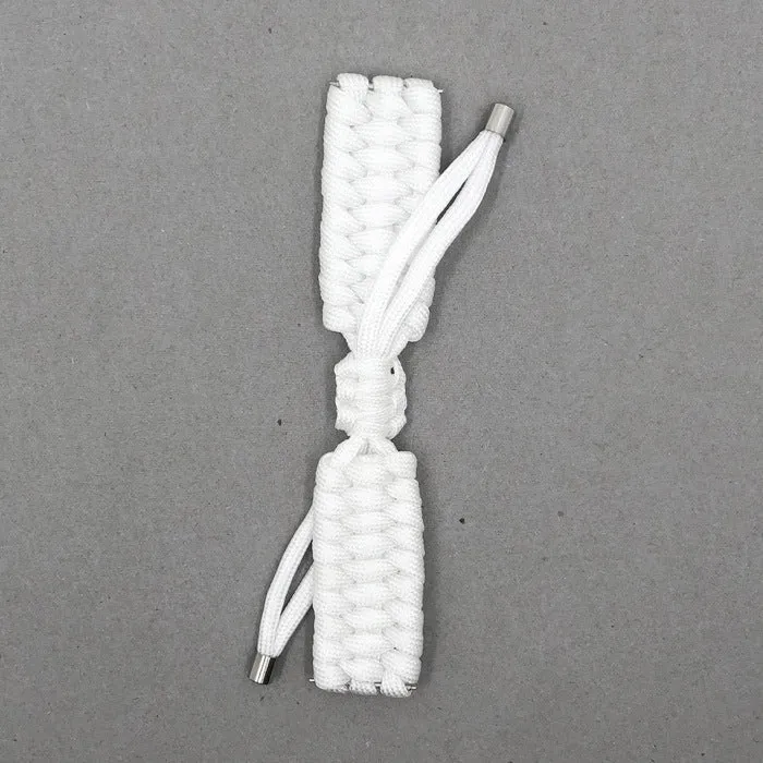 Black paracord braided smartwatch strap with buckle for Apple Watch and Samsung Huawei models.