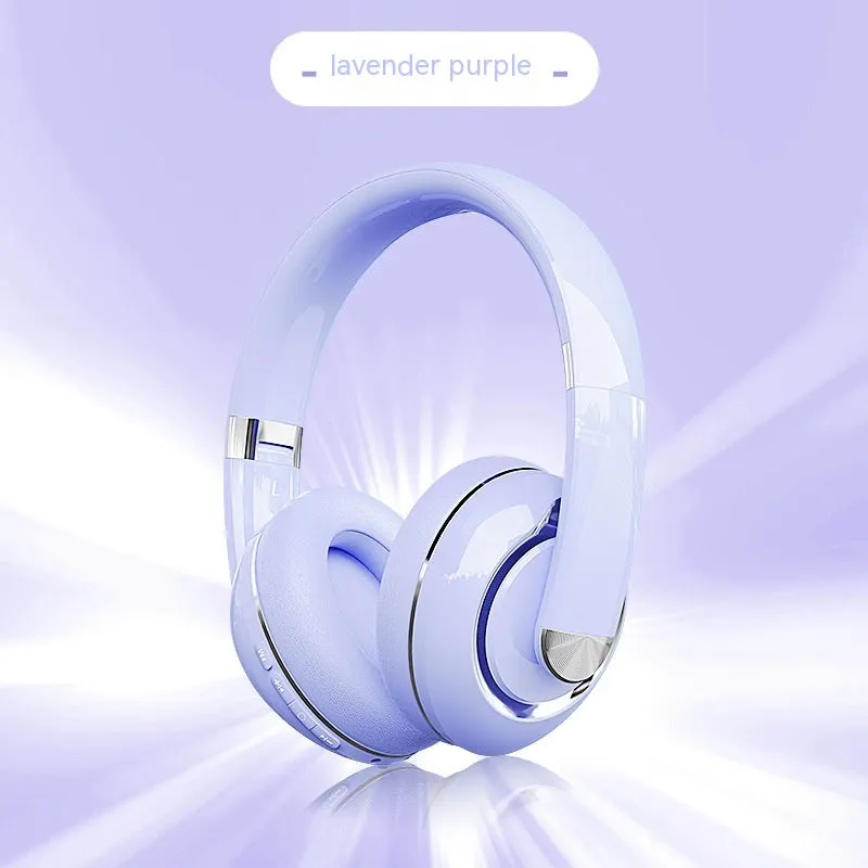 Bluetooth 5.2 wireless headphones with microphone, 40mm driver, Type-C charging, in Classic Black