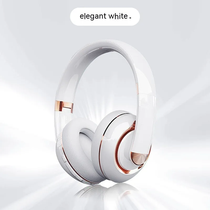 Bluetooth 5.2 wireless headphones with microphone, 40mm driver, Type-C charging, in Classic Black