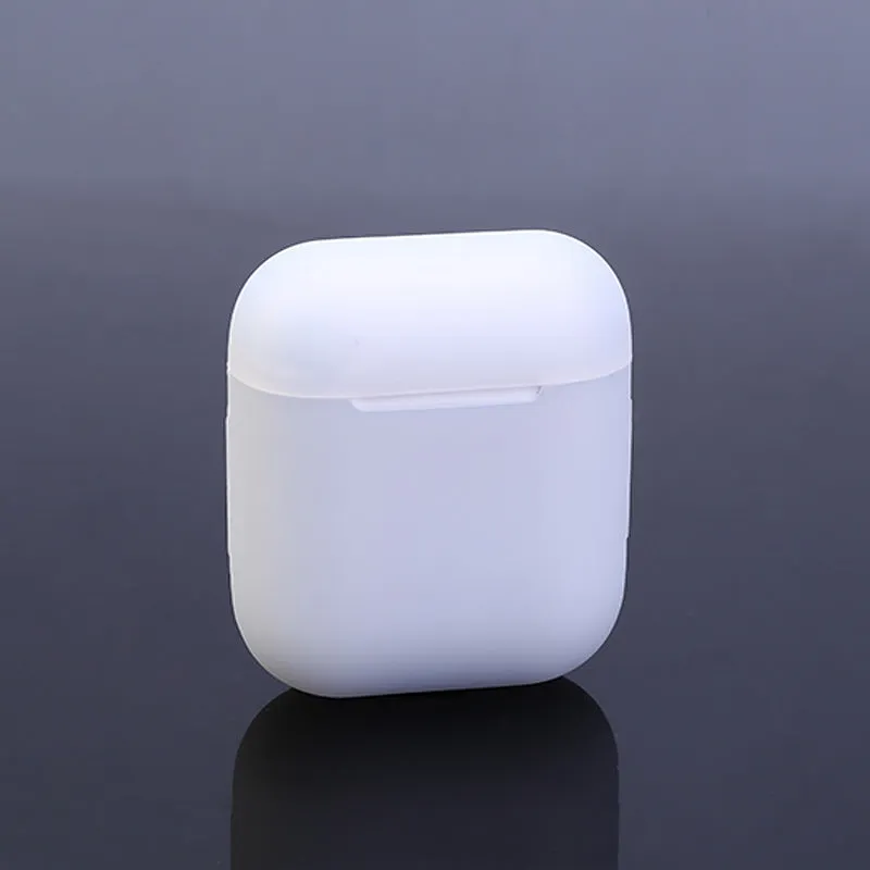 Silicone protective cover for AirPods 1/2 generation case in black, all-inclusive design
