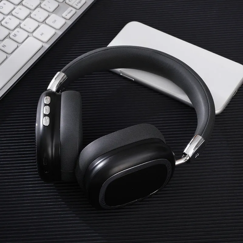 Bluetooth wireless over-ear headset with subwoofer 40mm speaker Type-C charging