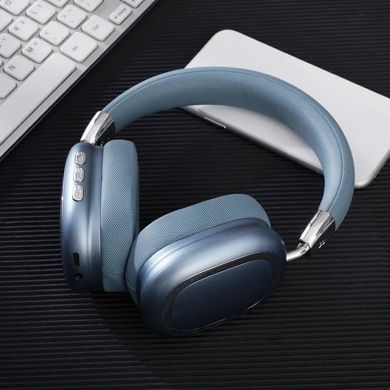Bluetooth wireless over-ear headset with subwoofer 40mm speaker Type-C charging