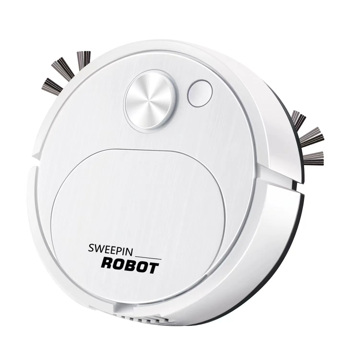 Mini USB rechargeable sweeping robot vacuum with wear resistant brush and lock water mop for hard floors